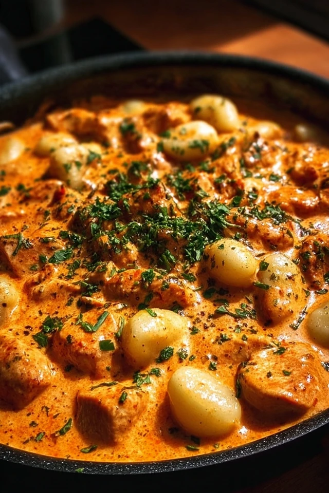 Cremiges Paprika-Hähnchen mit Gnocchi für ein schnelles Abendessen image 2