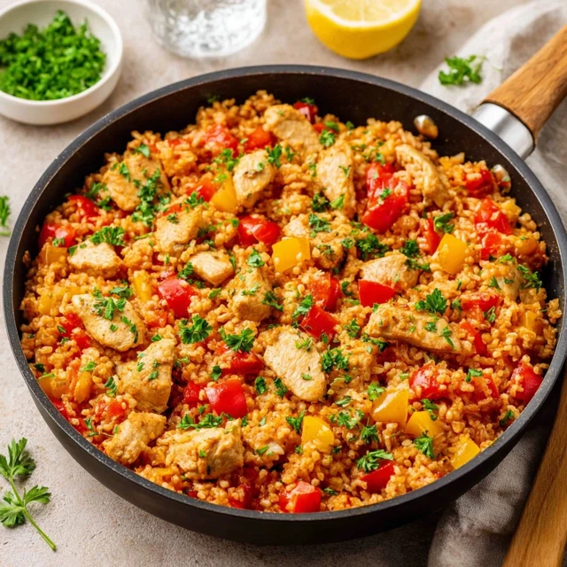 Einfaches Hähnchen-Reis-Pfanne Rezept für jeden Tag