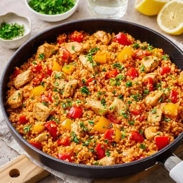 Einfaches Hähnchen-Reis-Pfanne Rezept für jeden Tag image 2